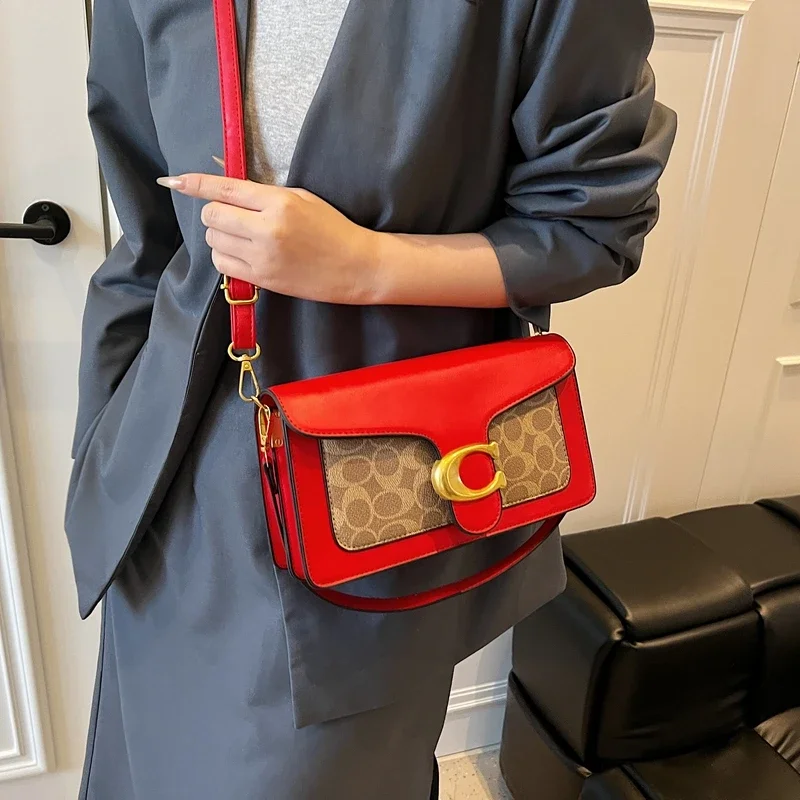 

Elegant Leather Crossbody Bag For Women Messenger Style Luxury Brand Handbags With Adjustable Strap Classic Design