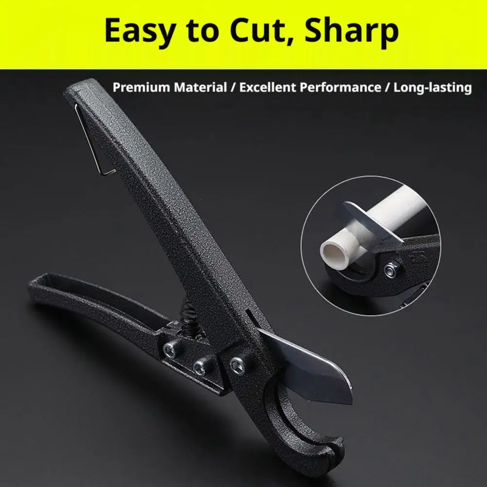 Plastic Garden Irrigation Water Pipe Scissor One-Hand Operation PVC PPR Tube Cutting Tool Portable PEX Pipe Cutter Tool