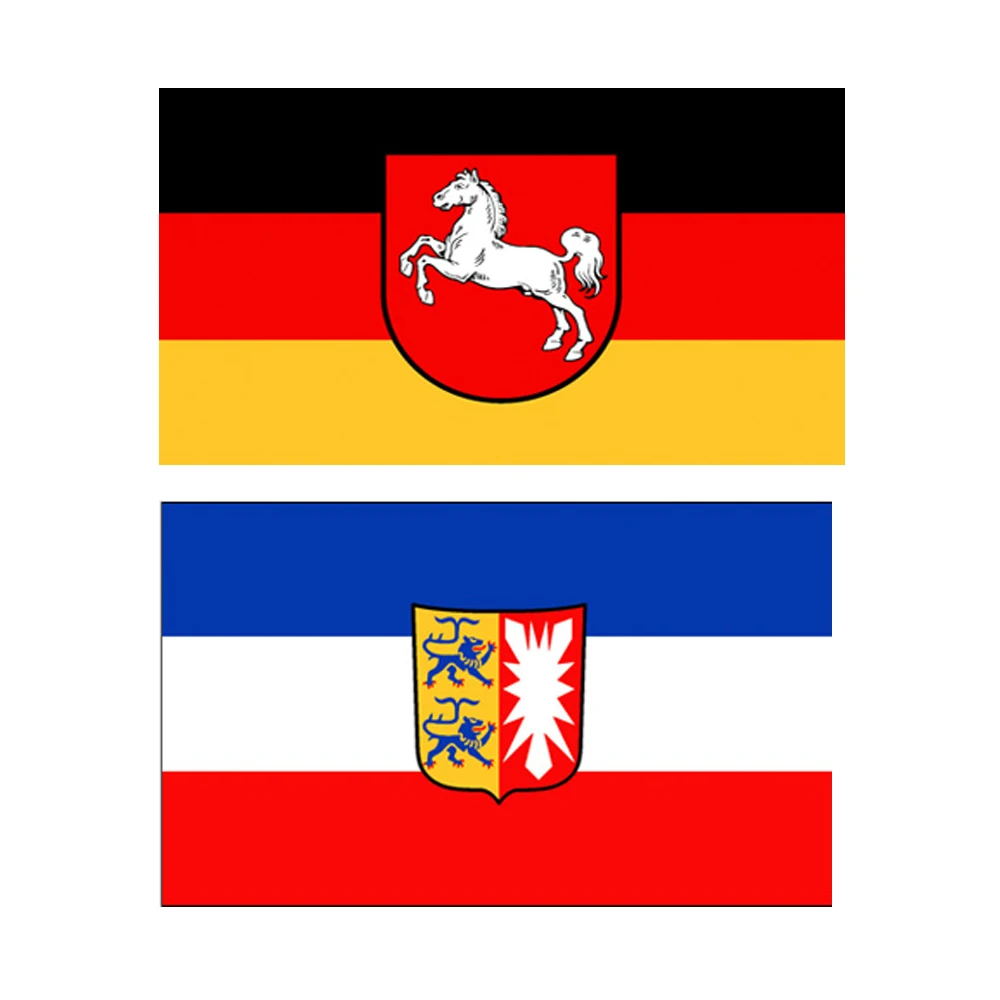 90*150cm Germany Schleswig Holstein Lower Saxony Flag Polyester Printed Banner States of German For Decor