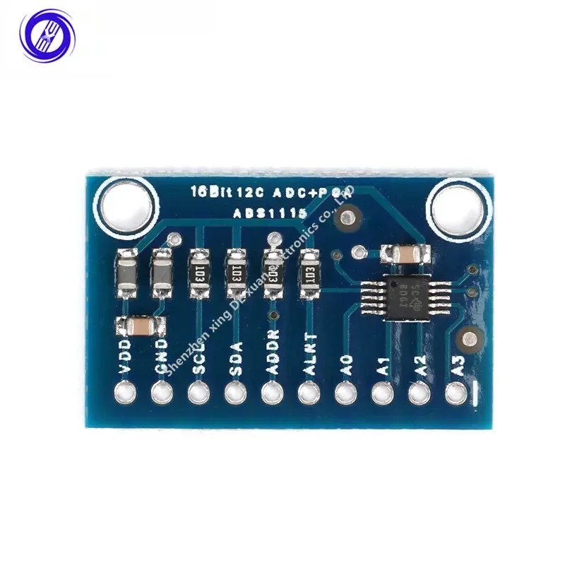 ADS1115 ADC Ultra-Compact ADC Converter Module Development Board I2C 4 Channel 16-Precision Conversion