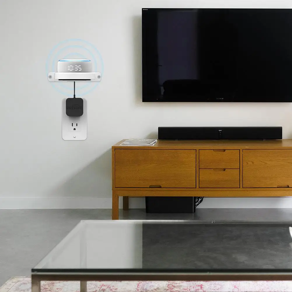 Soporte de pared para altavoz inteligente, Clip de pared, Compatible con Echo Dot3/4