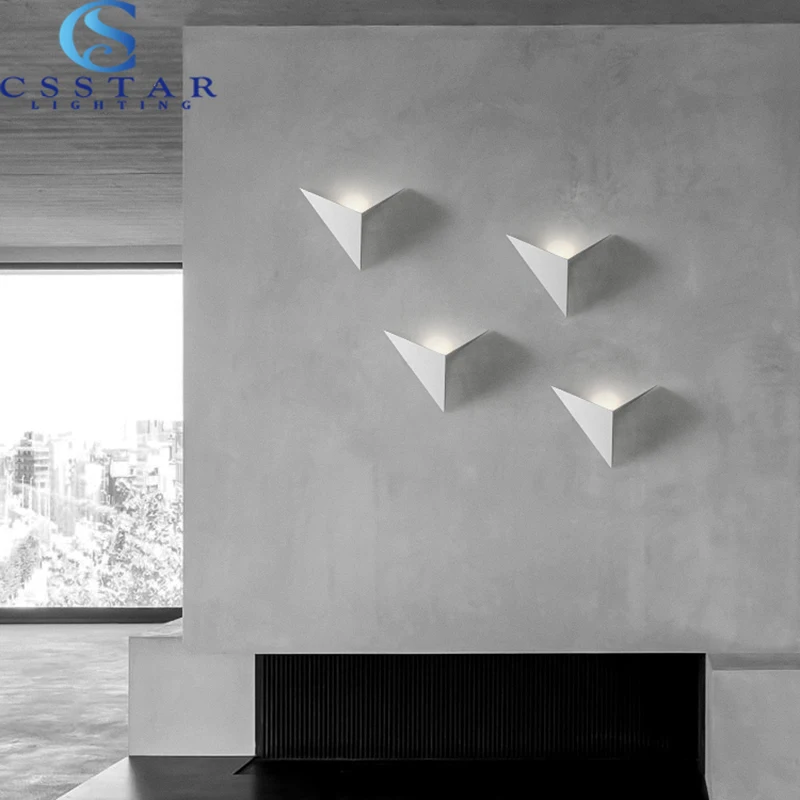 Modern Minimalist Triangle Shape LED Wall Lamps Nordic Style Indoor Wall Lamps Living Room Lights 3W AC85-265V Simple Lighting