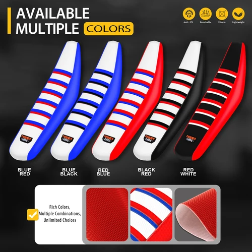 Imagen 2 del producto SPACE-funda de asiento Universal con pinza, goma suave, elástica, antideslizante, para Honda, Yamaha, Suzuki, Kawaski, Dirt Bike, todoterreno, Motocross