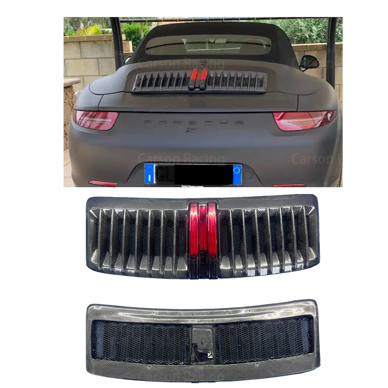 

911 991.1 2012-2016 Комплект кузова из углеродного волокна, светодиодные фонари, новая модель, задний спойлер, крыло, задние ворота, багажник, крышка, спойлер