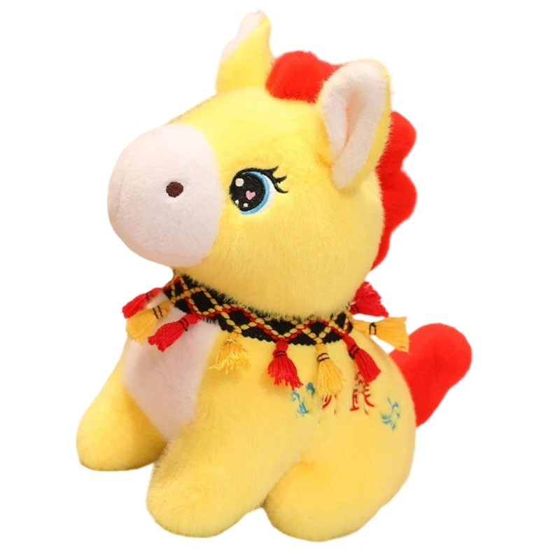 Entzückendes Pferd, Stofftier, weich, zum Kuscheln, Kinderzimmer-Dekoration, Pferde-Plüschtier, 15UB