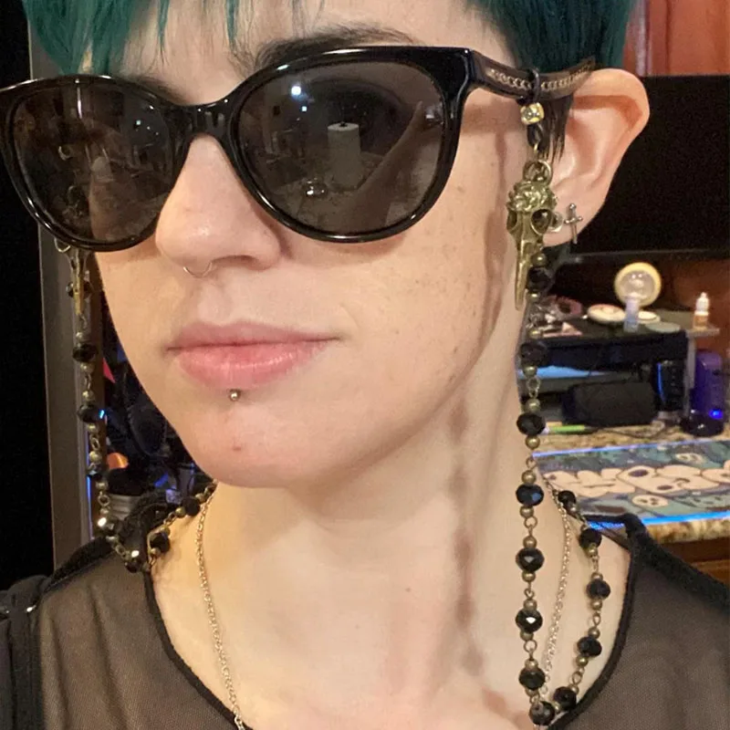 Gothic verzierte Raben-Stateme – Sunglass Retainer Cord Bewertung und Preis