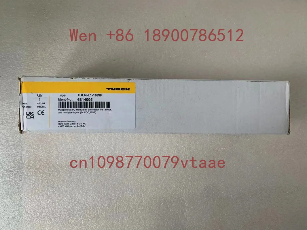 Brand new original TURCK bus module TBEN-L1-16DIP order 6814005