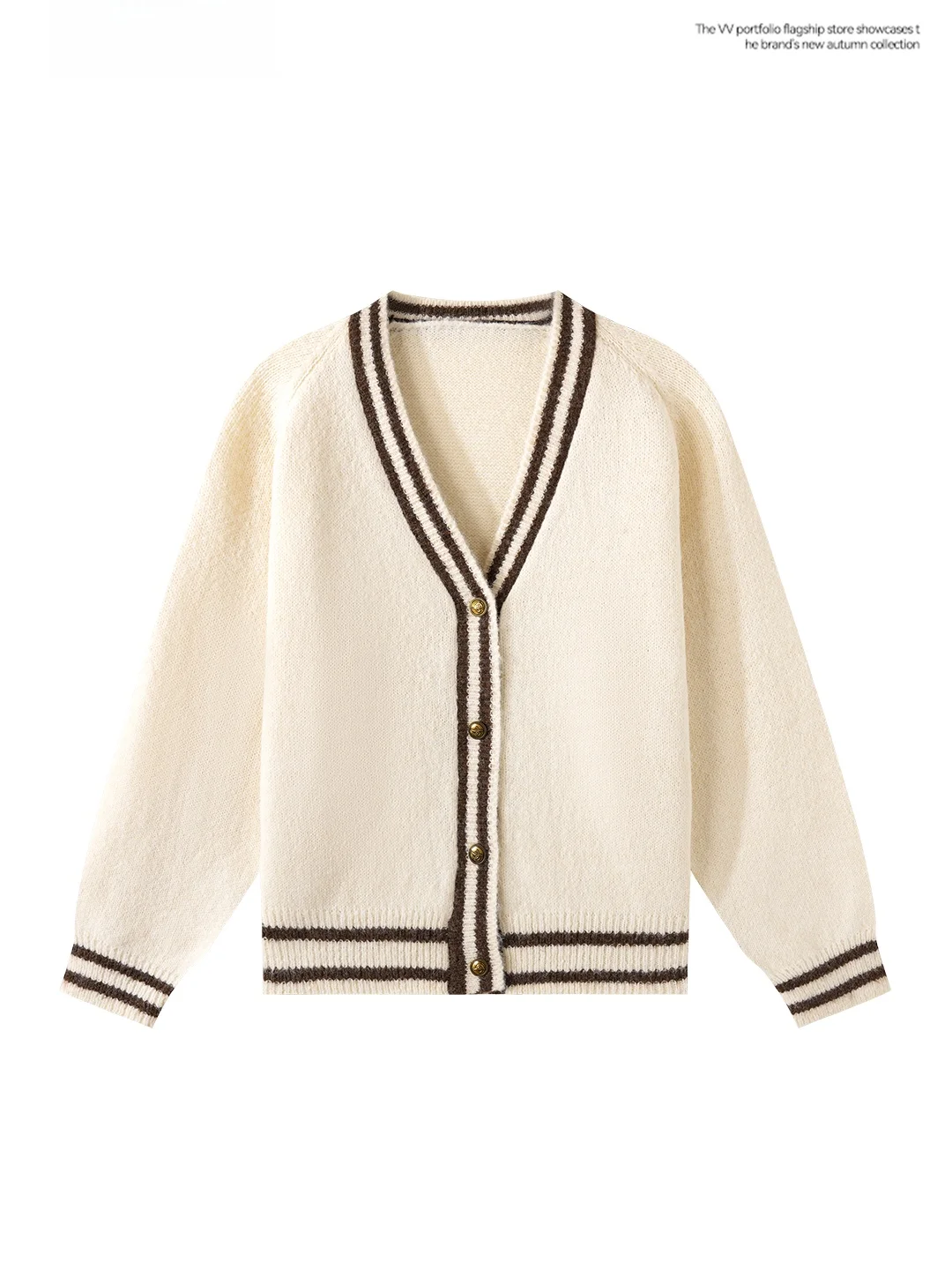 

Модный светло-бежевый вязаный длинный открытый кардиган V-Ne све, женская облегающая роскошная верхняя одежда, топ на осень