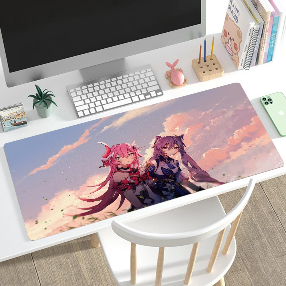 

Honkai Impac Mousepad Mouse Mat Desk Mat With Pad Gaming Accessories Prime Gaming XXL Keyboard Pad Padding Mat