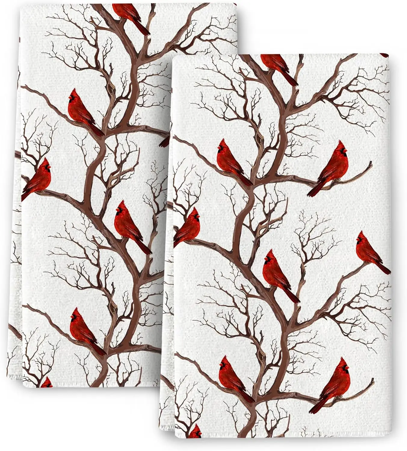 

Рождественские зимние птицы, кардинал, кухонное блюдо, чайные полотенца, чистящие средства, быстросохнущие полотенца для рук, набор украшений Navidad