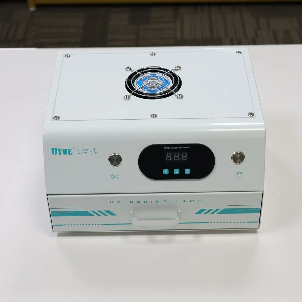 UV-3 عالية الكفاءة 1200 واط الأشعة فوق البنفسجية علاج صندوق إضاءة مزدوج توقيت ذكي علاج مصباح الهاتف LCD حافة الشاشة الغراء الجاف أدوات إصلاح