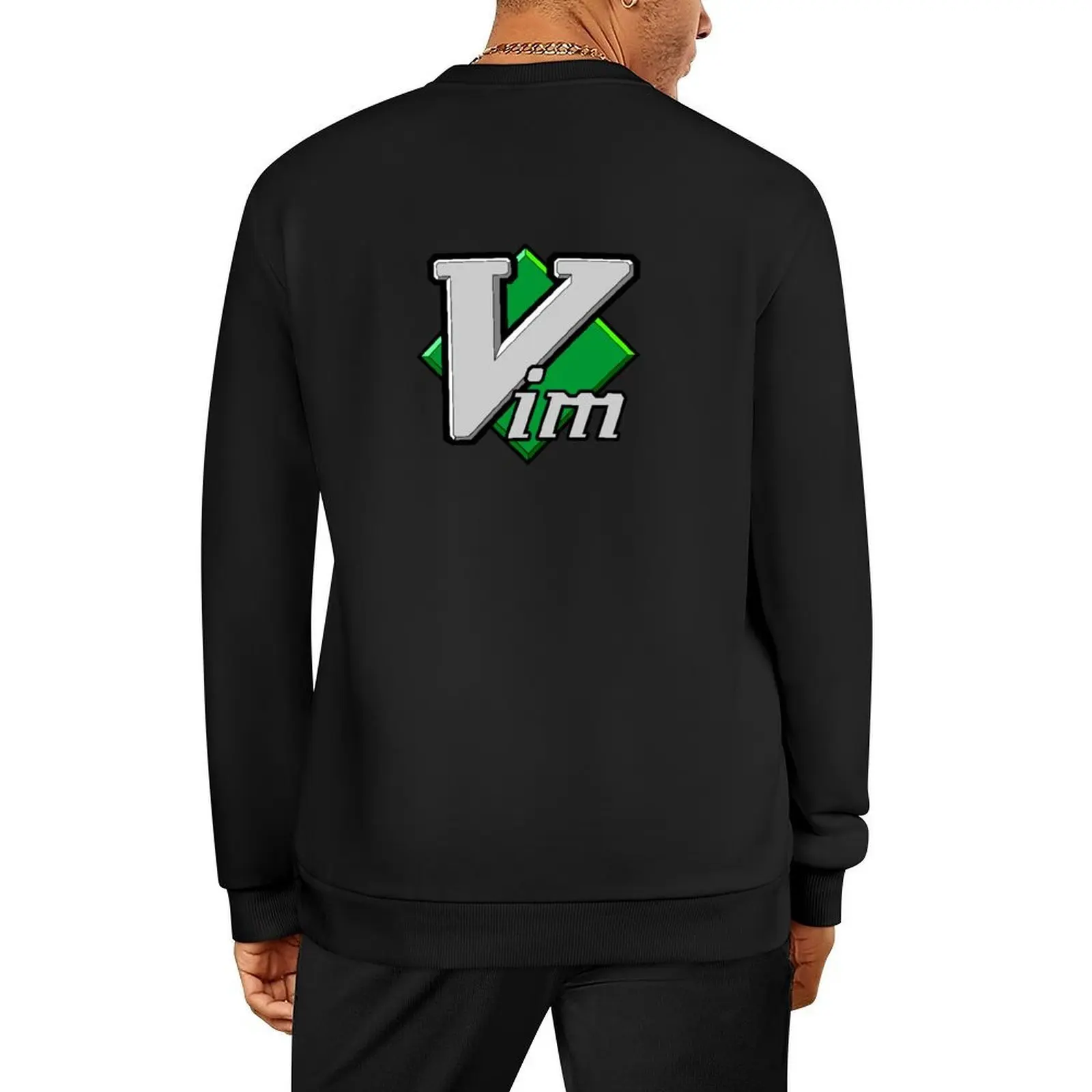 Vim Text Editor بلوفر رياضي للرجال ملابس الخريف ملابس رجالي موضة الرجال البلوز المعتاد