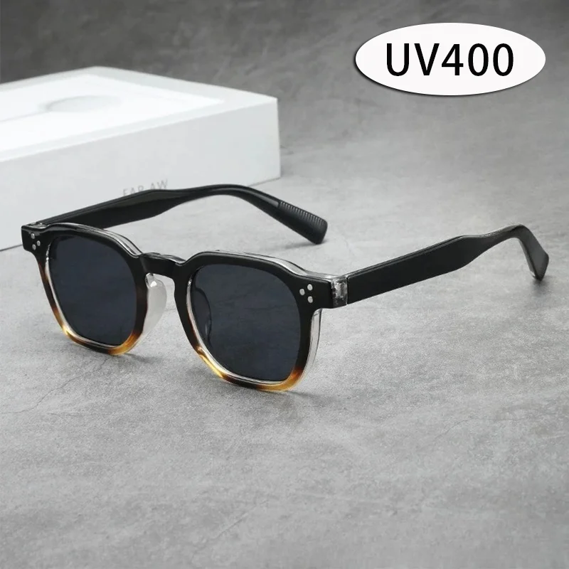 

Retro Square Frame Sunglasses Men and Women Senior Sense of UV Protection Sun Glasses Luxury Brand Outdoor Popular Eyeglasses