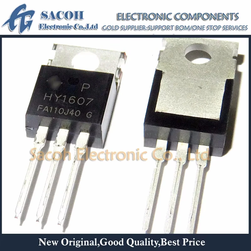 

New Original 10Pcs/Lot HY1607 HY1607P TO-220 70A 65V MOSFET Field-effect Transistor In Stock