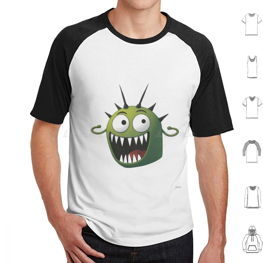Plankton Evil And The Funny Laugh camiseta tamaño grande 100% algodón plancton mal mal dibujos animados divertido plancton plancton