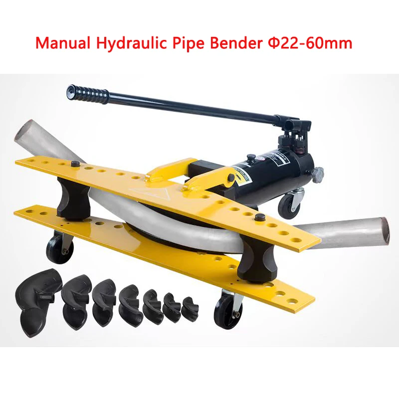 Manual Hydraulic Pipe Bender Φ22-60mm Galvanized pipe/Seamless steel pipe Bending machine SWG-2 Electric Hydraulic Pipe Bender