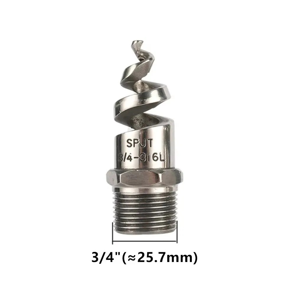 316 Stainless Steel Spiral Cone Nozzle Male Thread 1/4