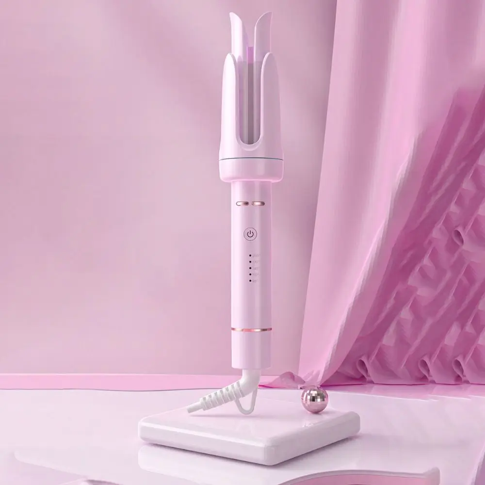 

Portable Design 2-in-1 Waver Hair Curling Iron Anti-Tangle Technology 32mm Barrel Size Automatic Rotating Hair Curler