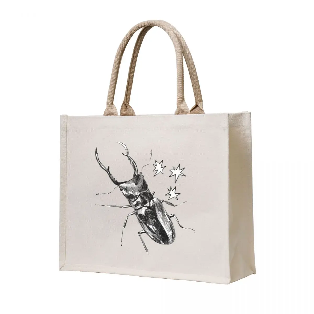 

Shiny Stag Beetle Tote Bag cute pouch bag bags for women Beach bag Women's shopper