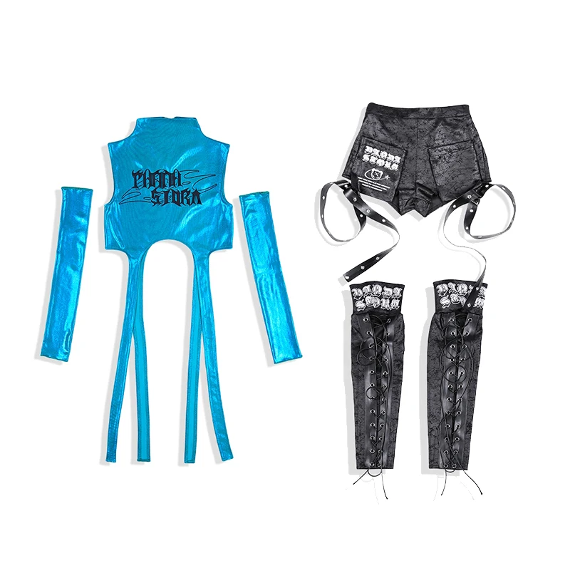 2025 Girls Jazz Kpop Performance Clothes Hip Hop Dance Costume
