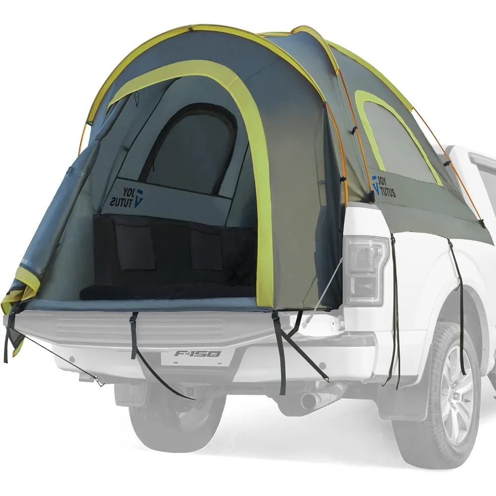 

Pickup Truck Tent 2.0, Waterproof PU2000mm Double Layer for 2 Person, Portable Truck Bed Tent with Rainfly, 5.5'-5.8' Camping P
