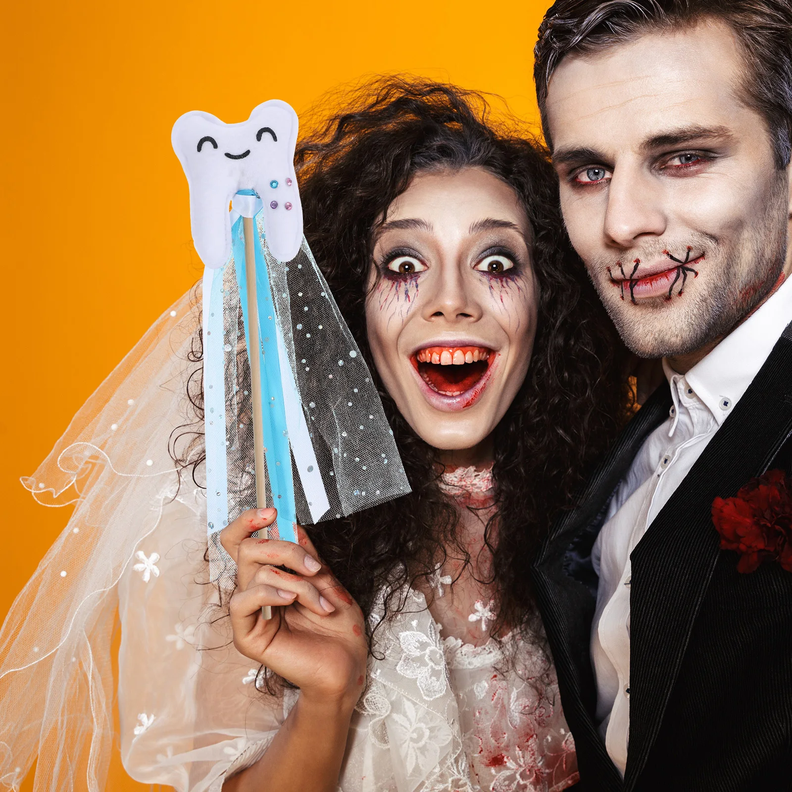 Varinha de fada novidade princesa casamento dentes vara adereços traje de fadas prop crianças cosplay palco desempenho