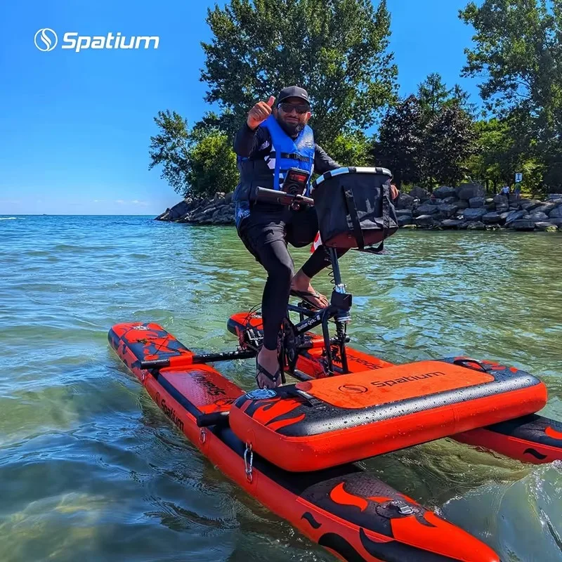 Manufactured Foldable Sea Water Bikes Inflatable Water Bike Bicycle with Quick Deflation - Easy To Pack & Store