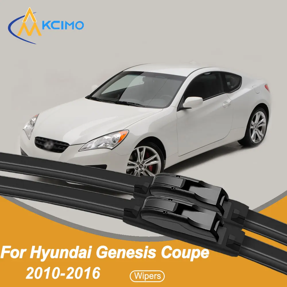 

For Hyundai Genesis Coupe BK 2010-2016 Front Windshield Wiper Blades 2pcs Quiet Rain Windscreen Window Accessories