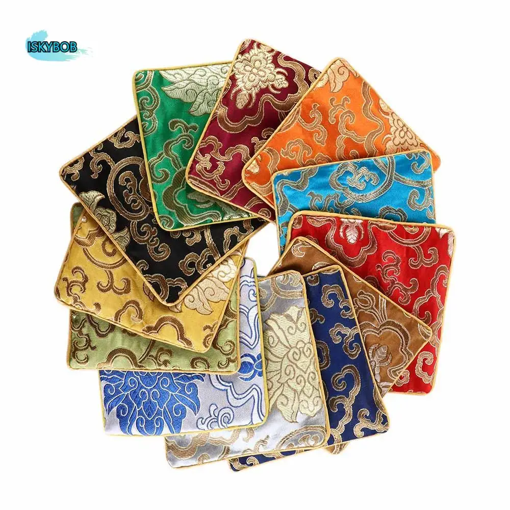 

Bag Small Pouch Zipper Bag Blessing Bag Silk Jewelry Organizer Jewelry Storage Bag Chinese Style Coin Purse Brocade Pouch