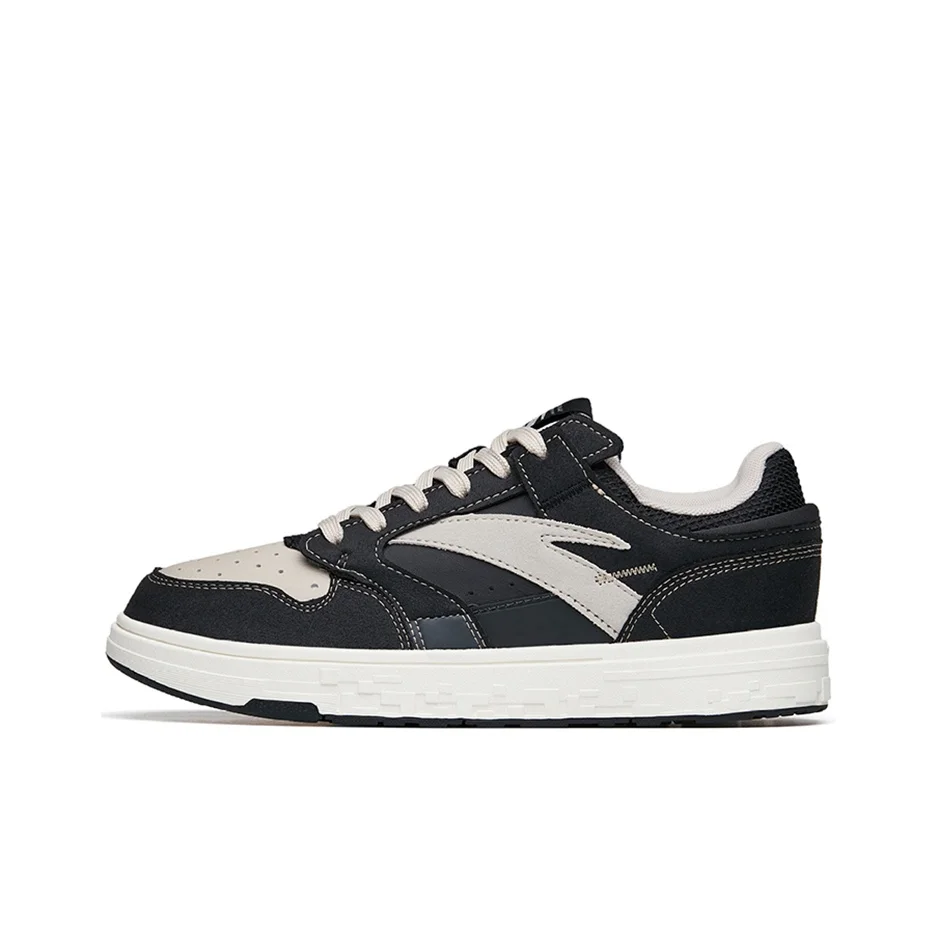 Anta Street Naughty Burning Stone Synthetic Leather, Top Grain Cow Leather Wear resistant And Lightweight Low top 122228050S-1