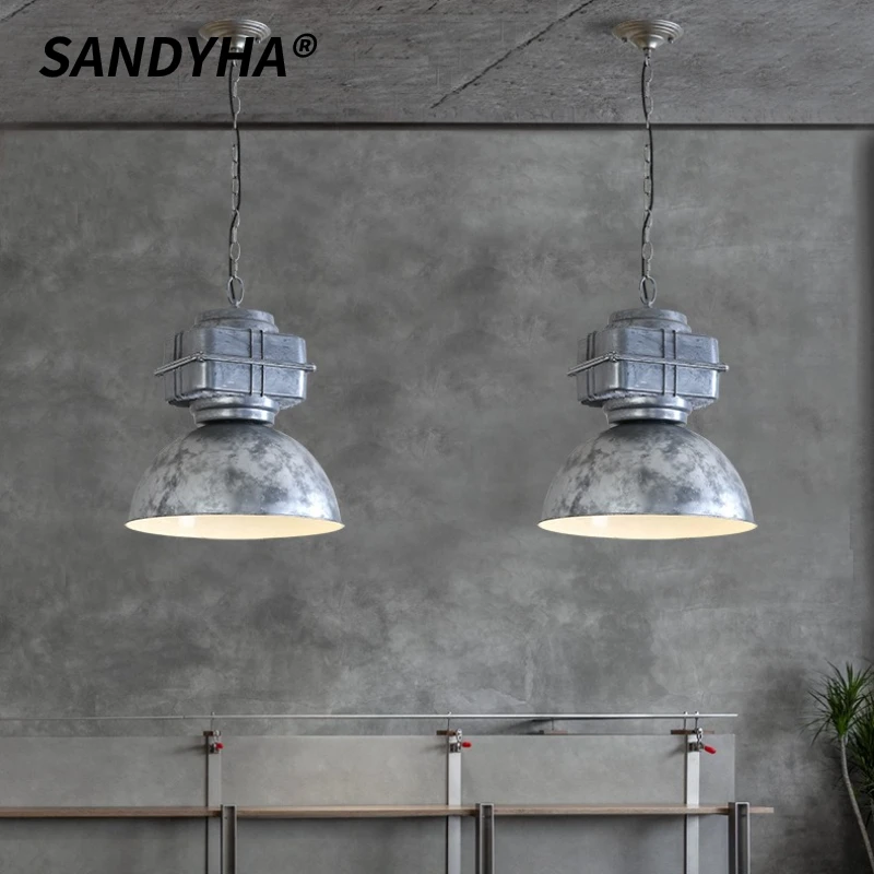 

SANDYHA Industrial Style Aluminum Pendant Light Restaurant Chandelier for Living Room Decoration Dining Table Lighting Fixtures