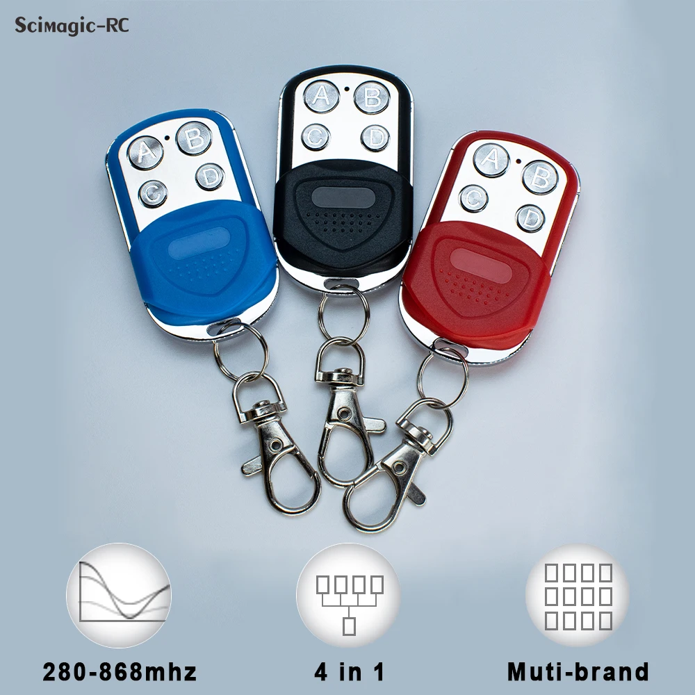 Waterproof Clone 280-868MHz Garage Door Remote Control Gate Opener Keychain 433,92 868,35 Hand Transmitter Slipcover