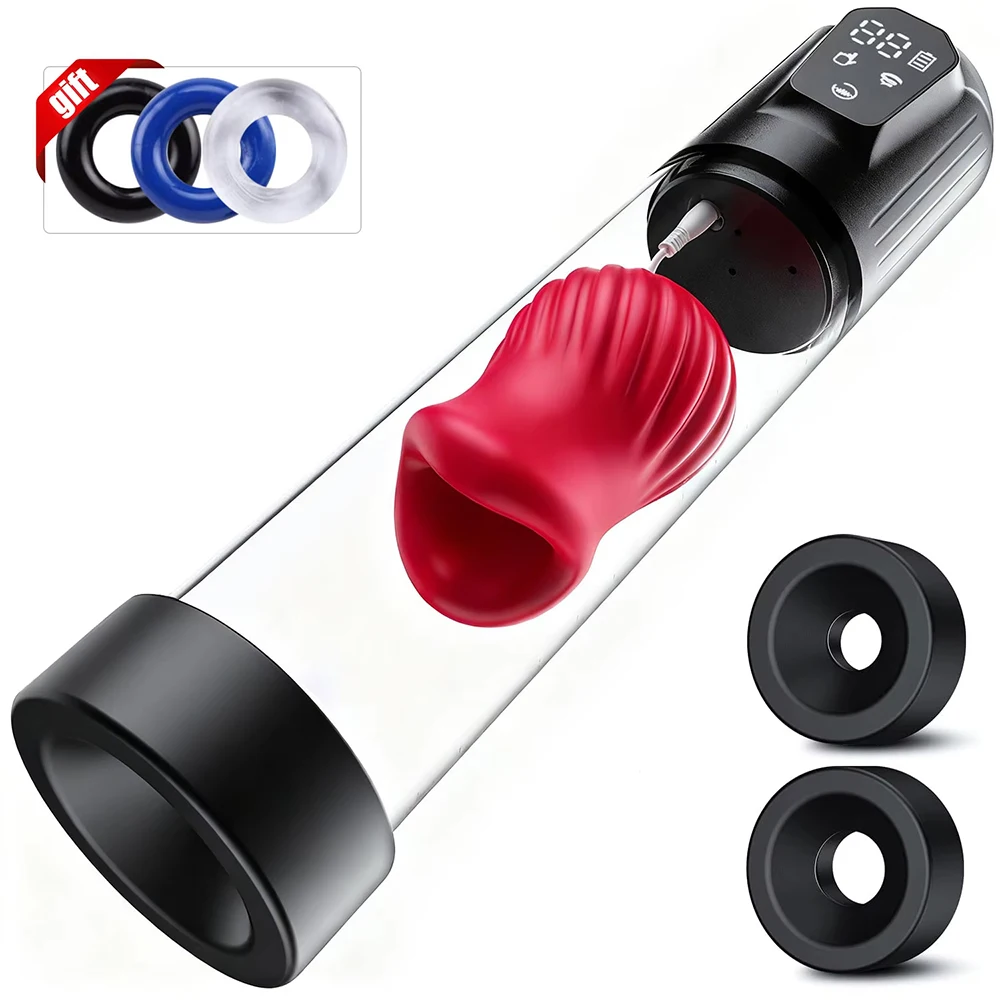 Electric Penis Pump with 5 Suction 6 Training Modes Automatic Male Masturbator LCD Pumps Enlargers Ault Sex Toys For Men - Image 4