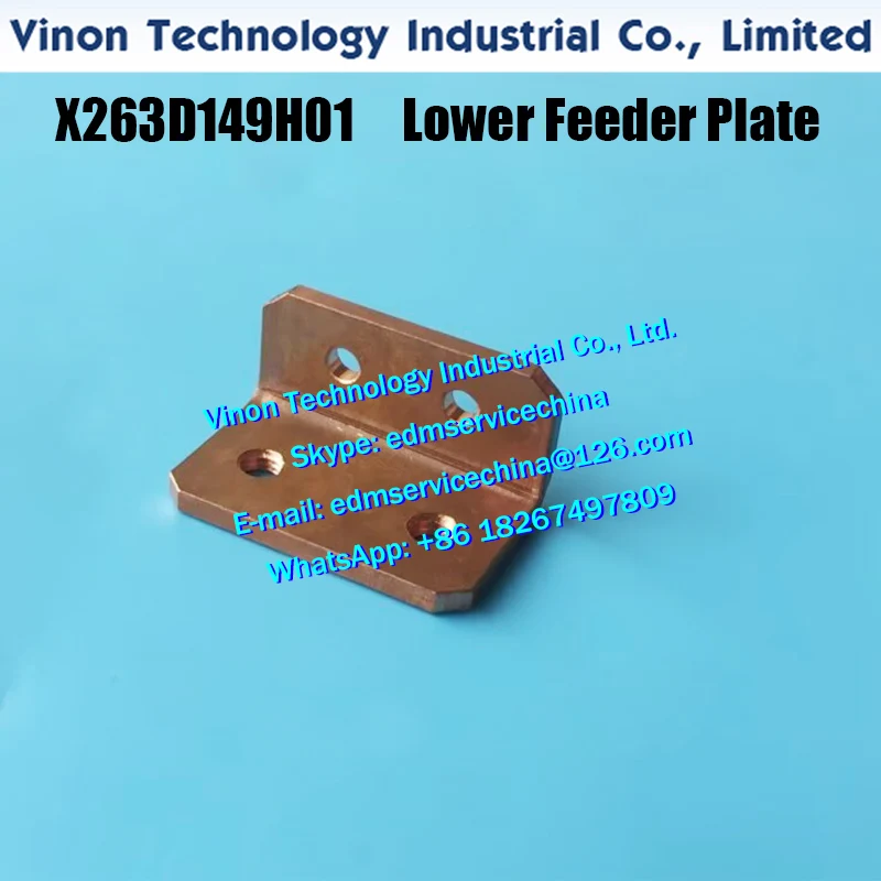 X263D149H01 edm Lower Feeder Plate for Mitsub ishi MV1200,MV2400. 301,283845,DFD1300,DFD13A Lower fedder plate for X190A055G51
