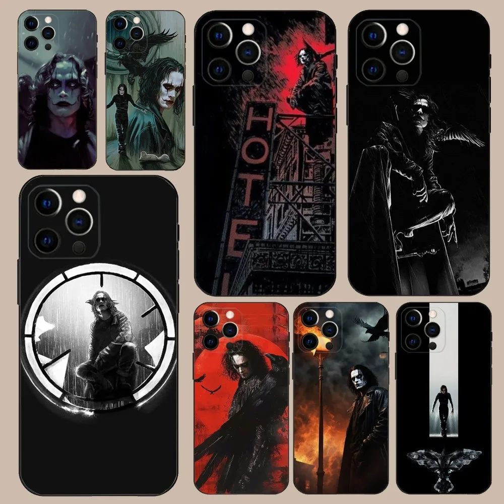 Movie Phone Case For iPhone 16,15,14,13,12,11,Pro,X,XS,Max,XR,Plus,Mini THE C-CROWS Soft Black Cover