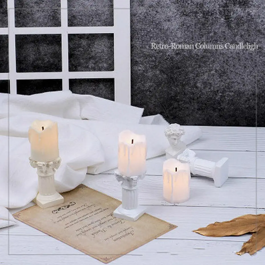 1 Pcs Mini Simulation Artificial Candle Night Light For Photography Shooting Props Photo Studio Backdrop Adornment Fotografia