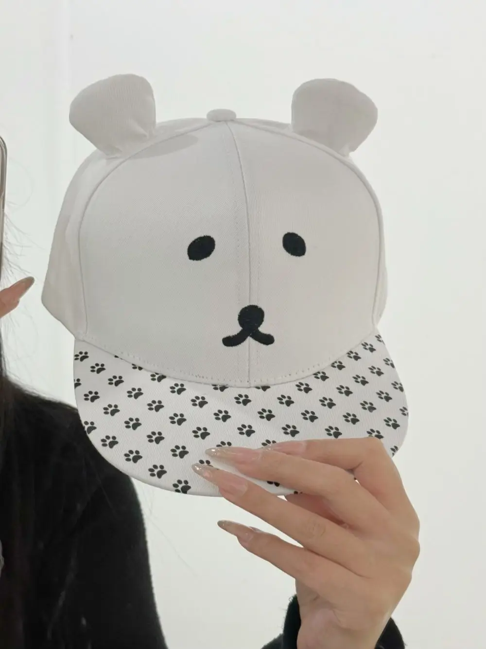 

Kawaii Rilakkuma Duck Tongue Hat for Student Spring Summer Travel Widened Baseball Cap Cute Cartoon Sun Shading Girl Gifts Toys