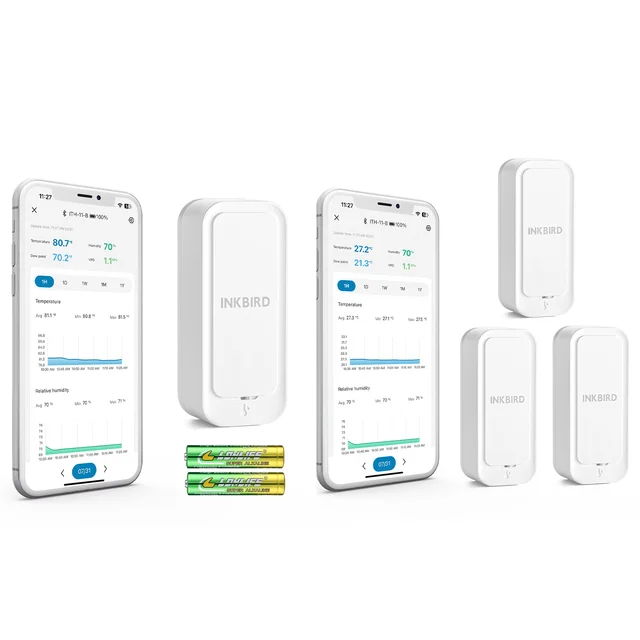 Inkbird ith-11-b bezprzewodowy termohigrometr pilot aplikacji sterowania IP65 wodoodporny monitor temperatury i wilgotności Bluetooth 5.0