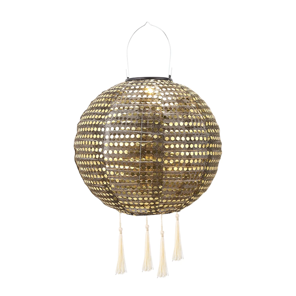Lampion solarny LED z projekcją, wodoodporny, świąteczny, do użytku zewnętrznego, 25 cm / 10 cali
