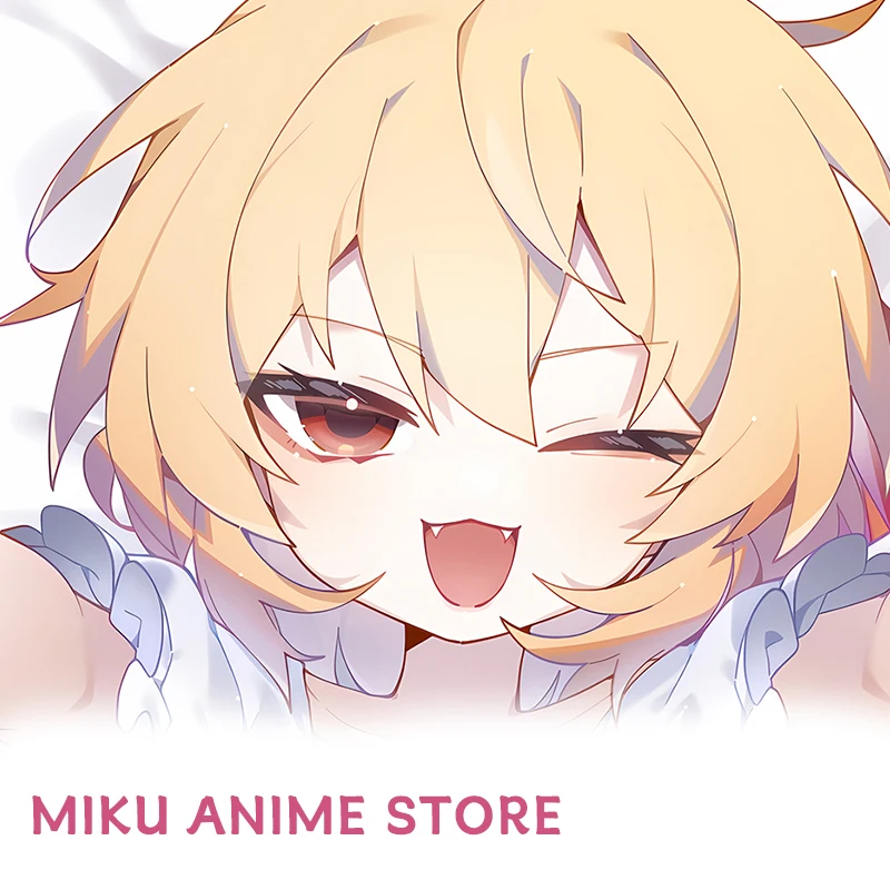 Touhou Flandre Scarlet Dakimakura Cover Anime Double-Sided Print Pillowcase Life-Size Body Pillow