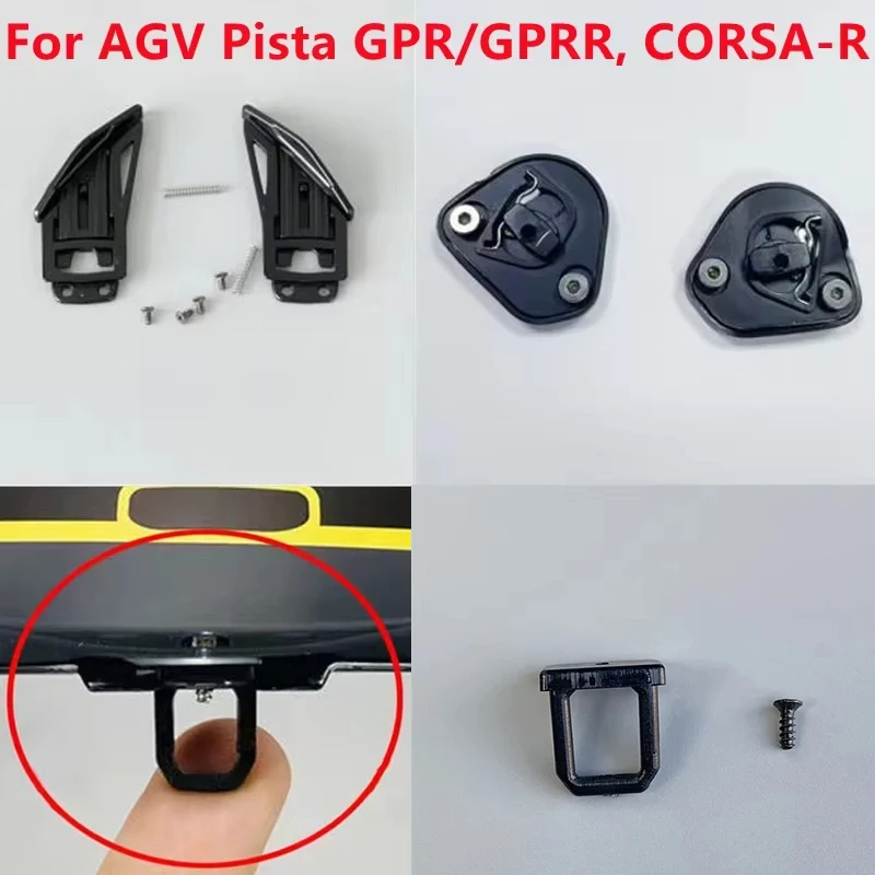 

Helmet Visor Base Mechanism Visera Lock for AGV PISTA GPR, PISTA GPRR, CORSA R Capacete De Moto Accessories Parts