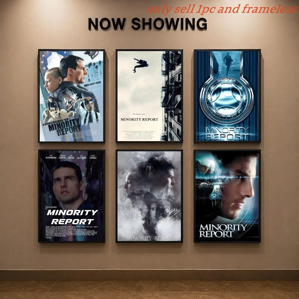 Science film M-Minority Report Poster Painting Prints Wall Art Picture Film Room Home Bar Cafe Decor Mural