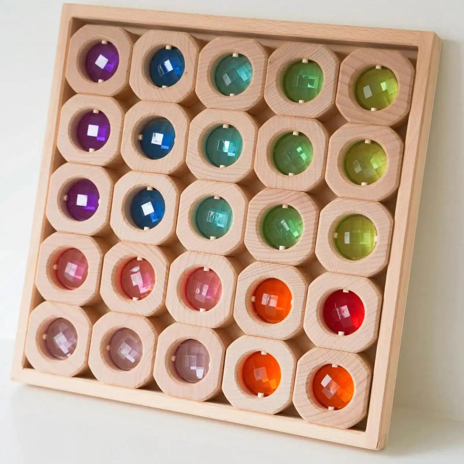 

Wooden Blocks Stacking Toy Stacking Game Birthday Gift Sensory Training Toy