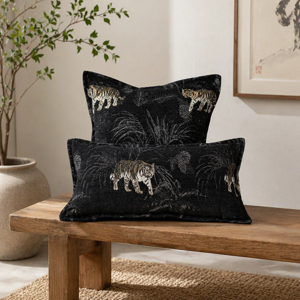 30x50cm Luxury Cushion Cover Full Branch - Maillard Brown Pillow Case For Home Hotel Bed Living Room Sofa
