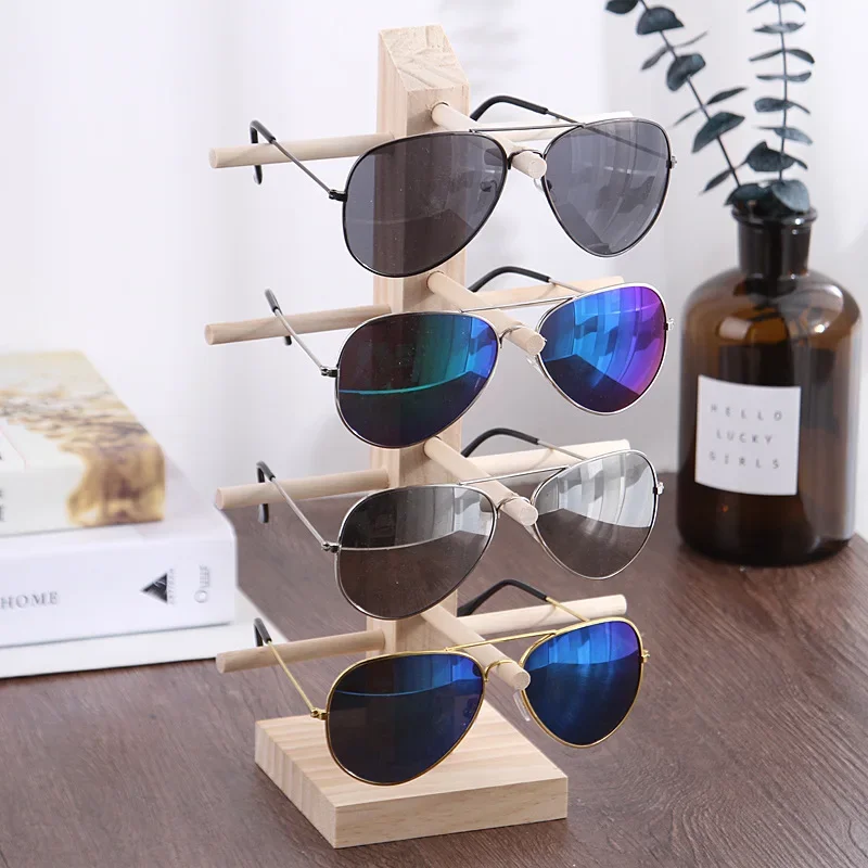 Wood Sunglass Display Racks Multi Layers storage shelf Eyeglasses Show Stand Jewelry Holder for Glasses Showcase