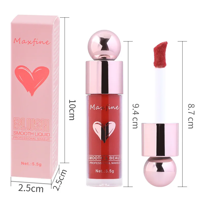 Multifunctional Liquid Blush with Smooth Texture Long Lasting Pigmentation Hydrating Formula and High Light Effect for Makeup view 6