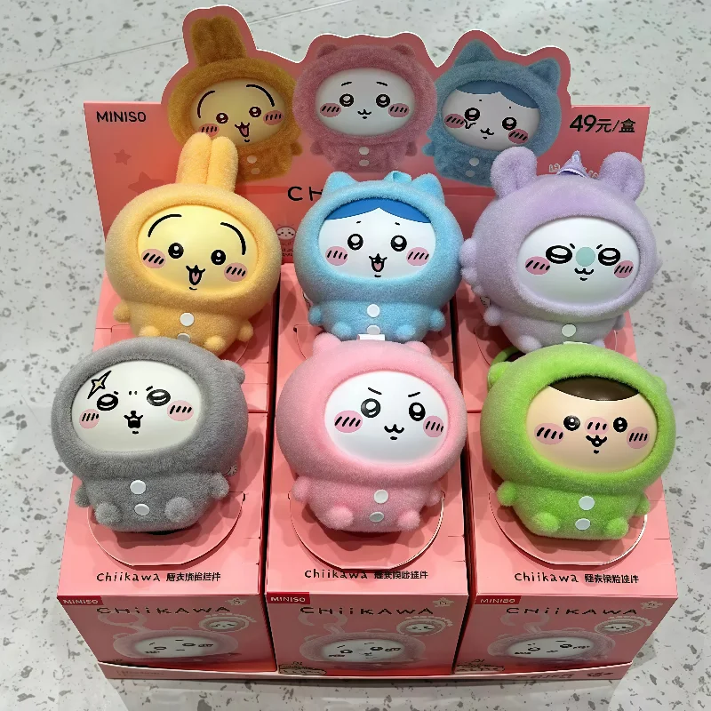 

100% Authentic Chiikawa Pajamas Face-Changing Series Kawaii Cartoon Figure Vinyl Blind Box Plush Pendant Mystery Box Custom Gift