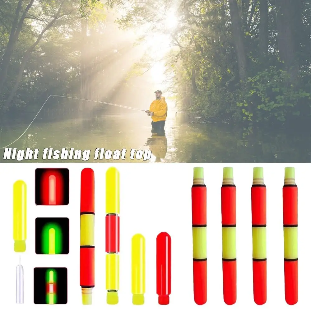 1pc Sensor Color Change LED Fishing Smart Float Top Super Bright Ultra Sensitive Electronic Floats Buoy Induction Luminous