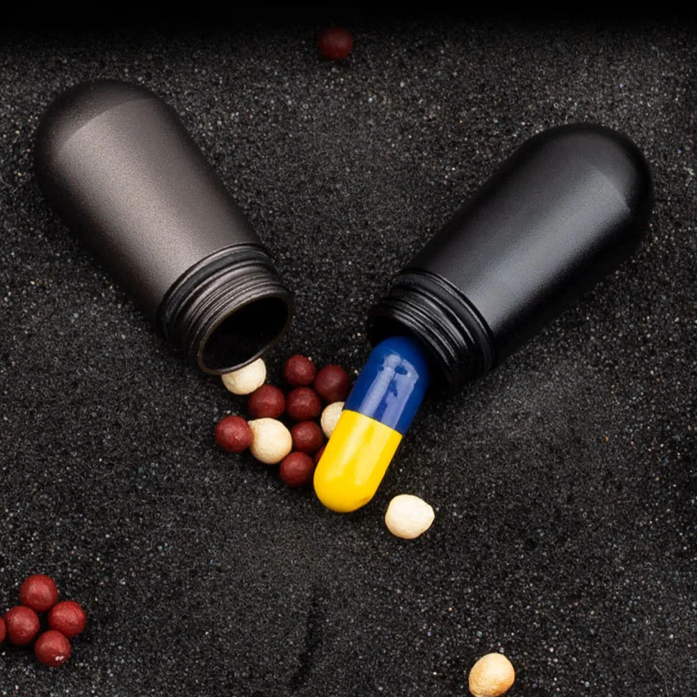 Medicine Bottle Pillboxes Small Keychain Container Case Fob Travel Pills Portable Door Tablets Organizer Medicament