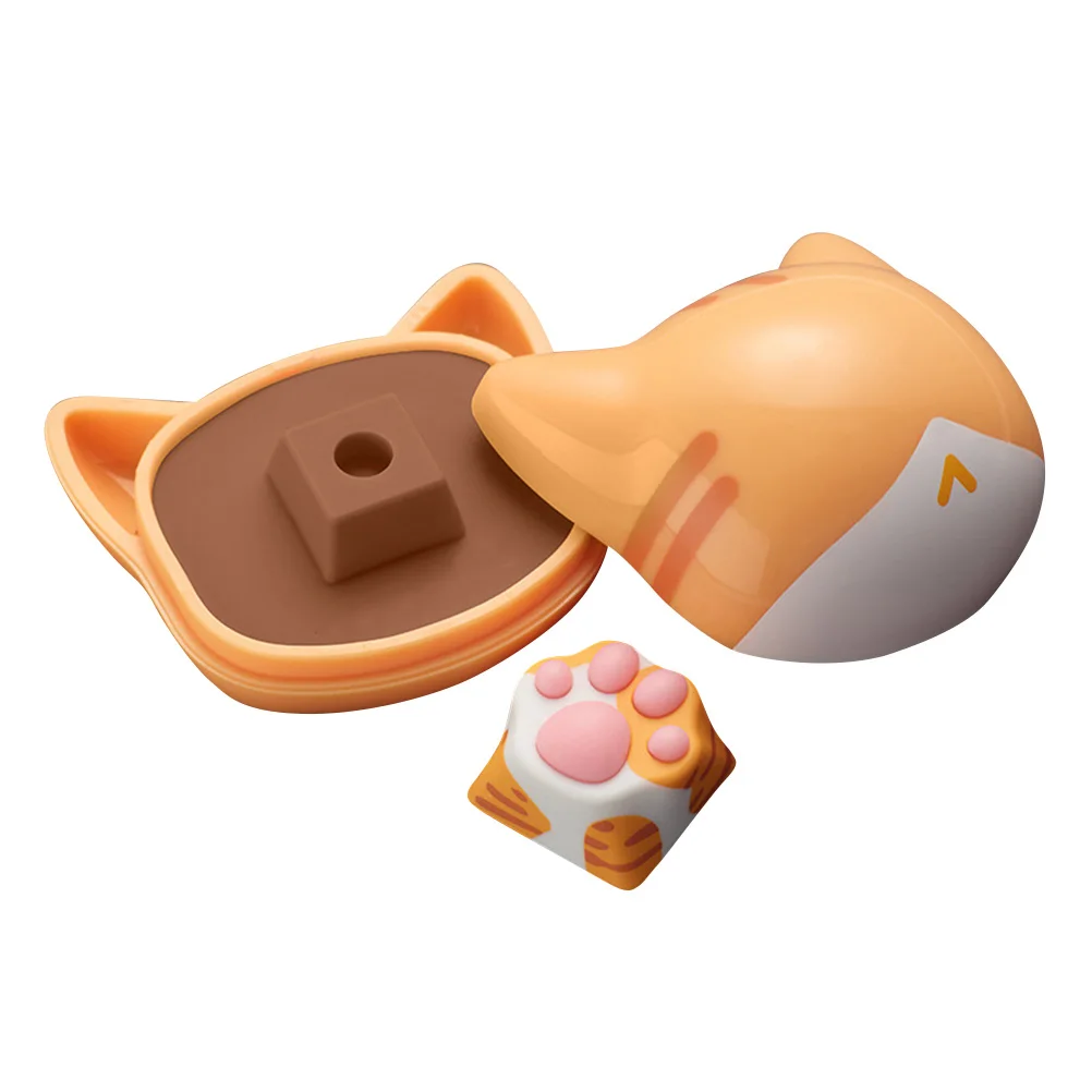 

Adorable Cat Paw Shape Keycaps Cute Replacement Keyboard Paws Custom Silicone Mechanical Gaming Accessories